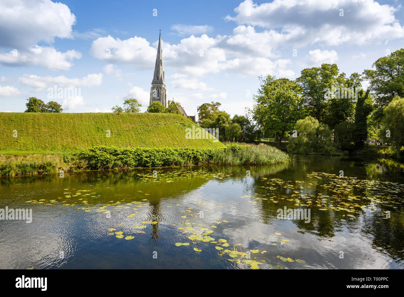 San Alban la chiesa di Copenhagen, Danimarca. Foto Stock