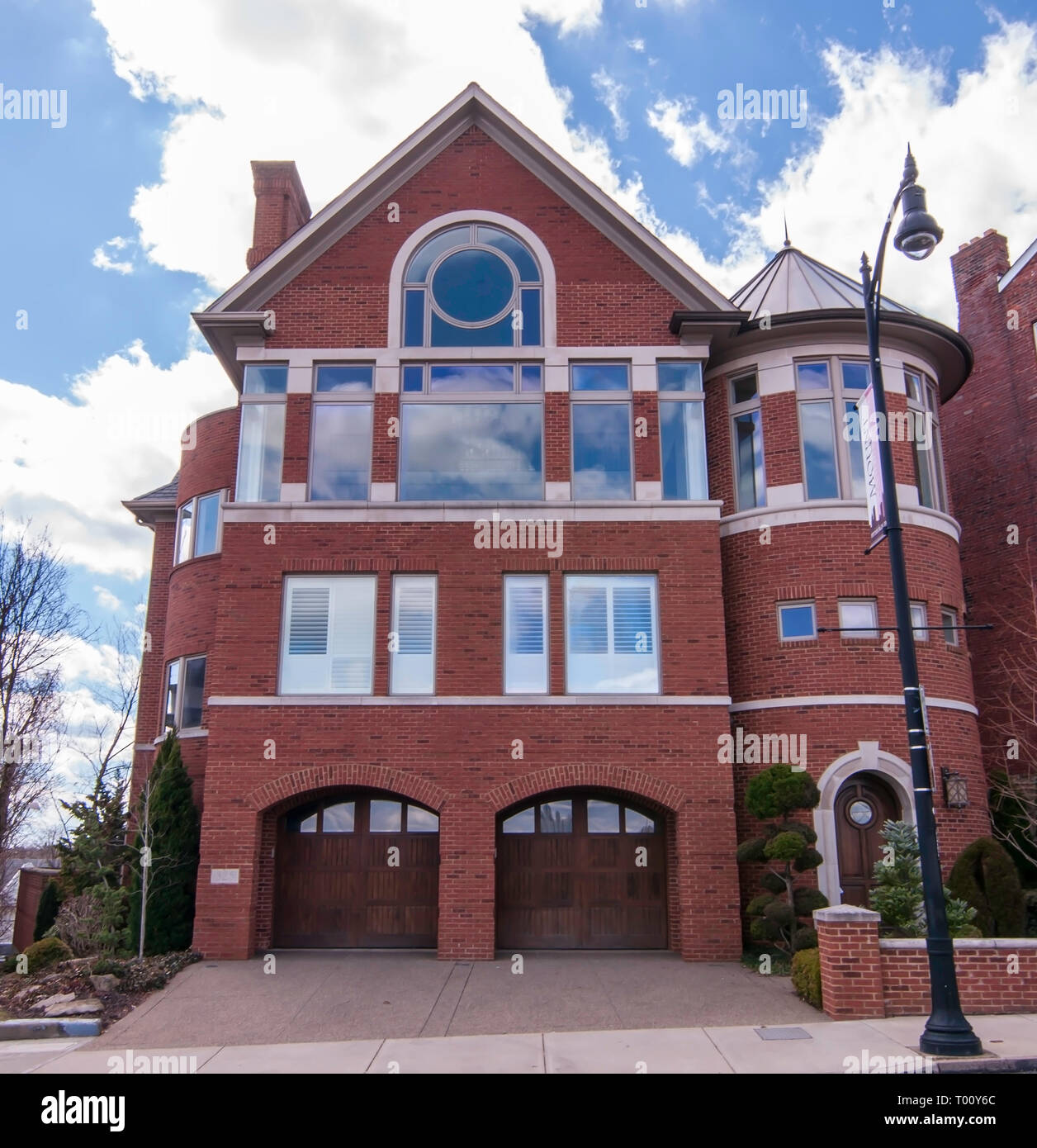 Una casa su Grandview Avenue in Washington Mt quartiere di Pittsburgh, Pennsylvania, STATI UNITI D'AMERICA Foto Stock
