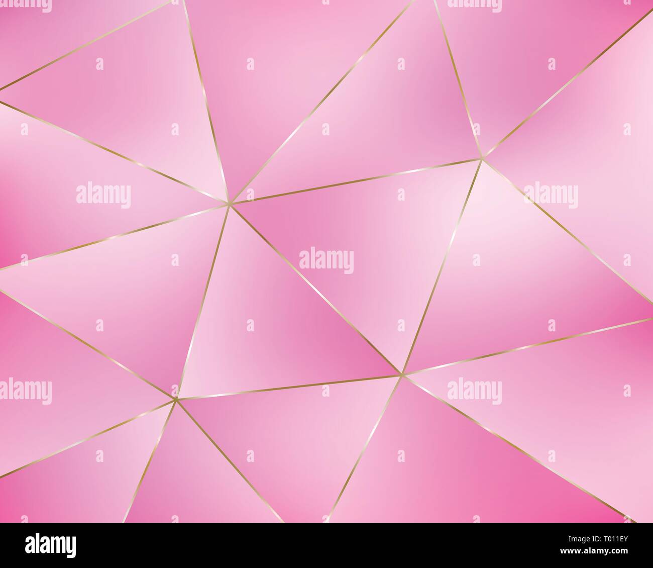 Abstract rosa sfondo geometrico da triangoli. Illustrazione Vettoriale