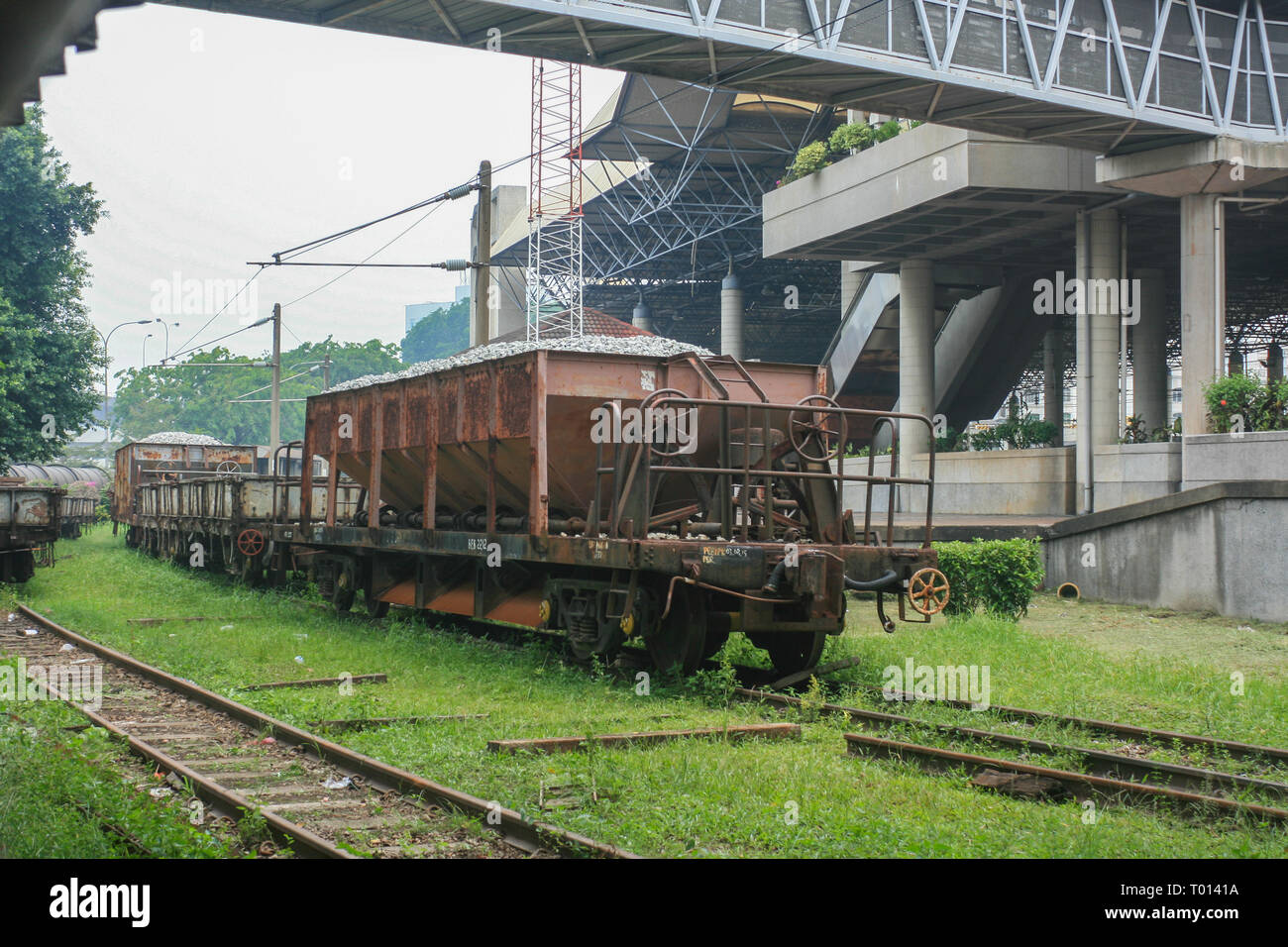 Stazione ferroviaria, Kuala Lumpur, Malesia Foto Stock