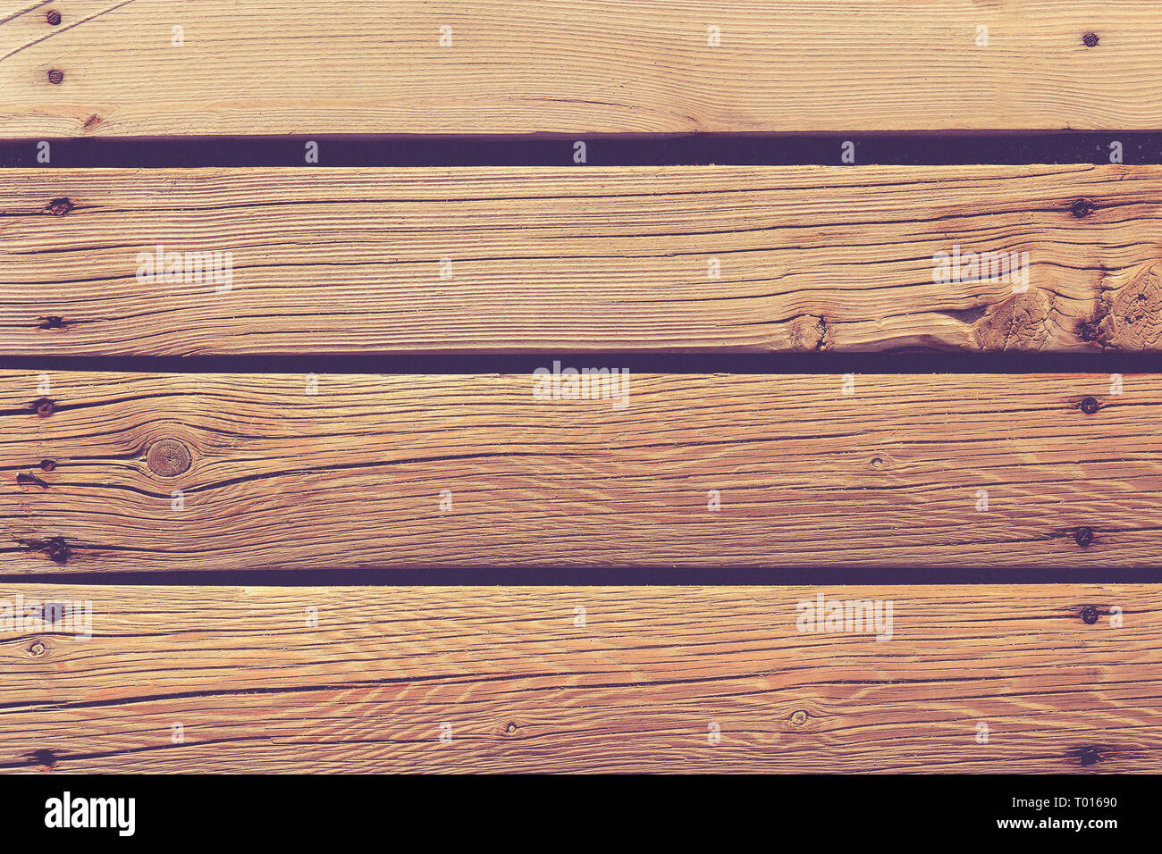 Spiaggia di legno. Listoni in legno texture. Assi di legno dello sfondo.  Direzione verticale Foto stock - Alamy
