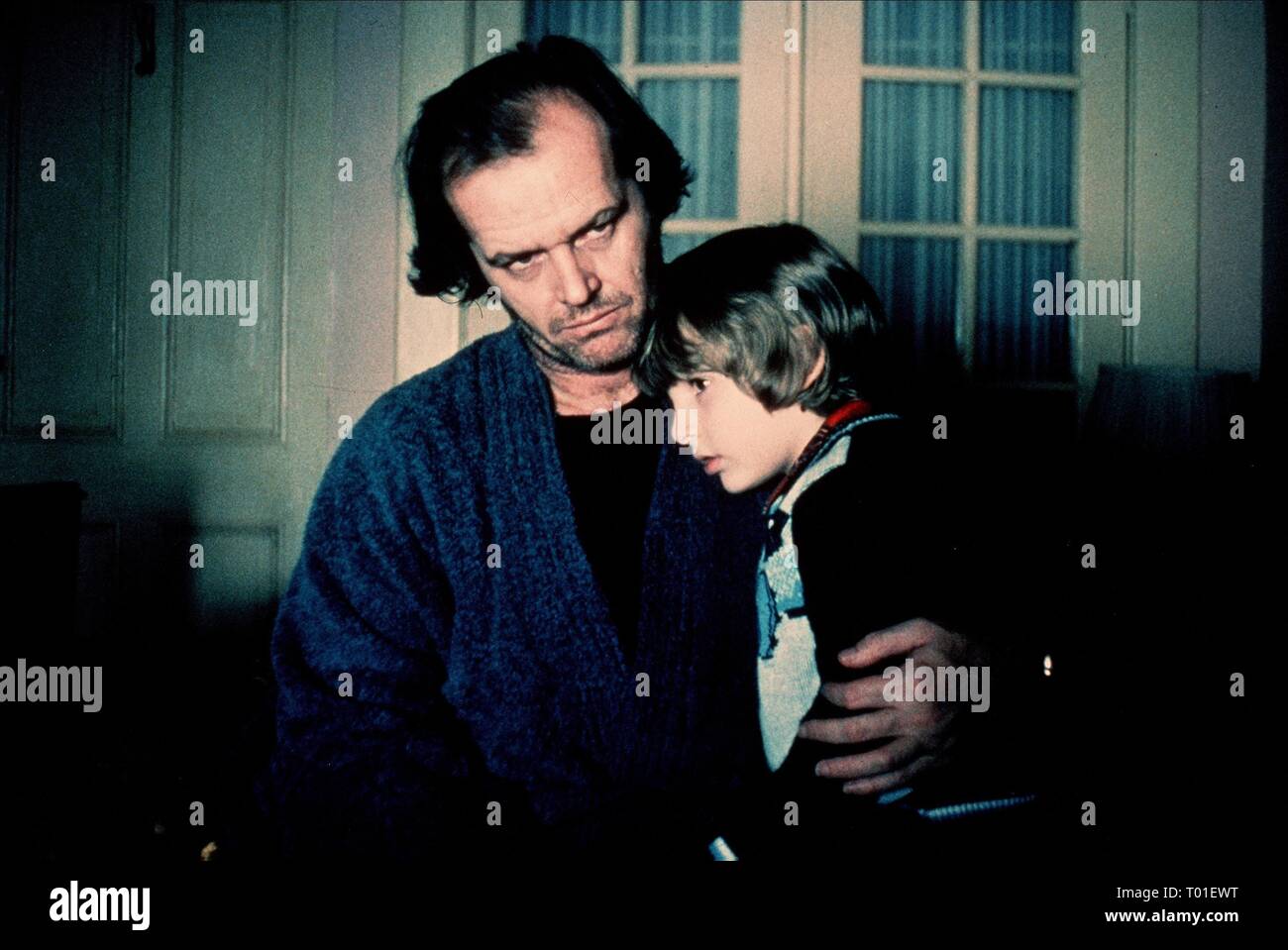 JACK NICHOLSON, DANNY LLOYD, THE SHINING, 1980 Foto Stock