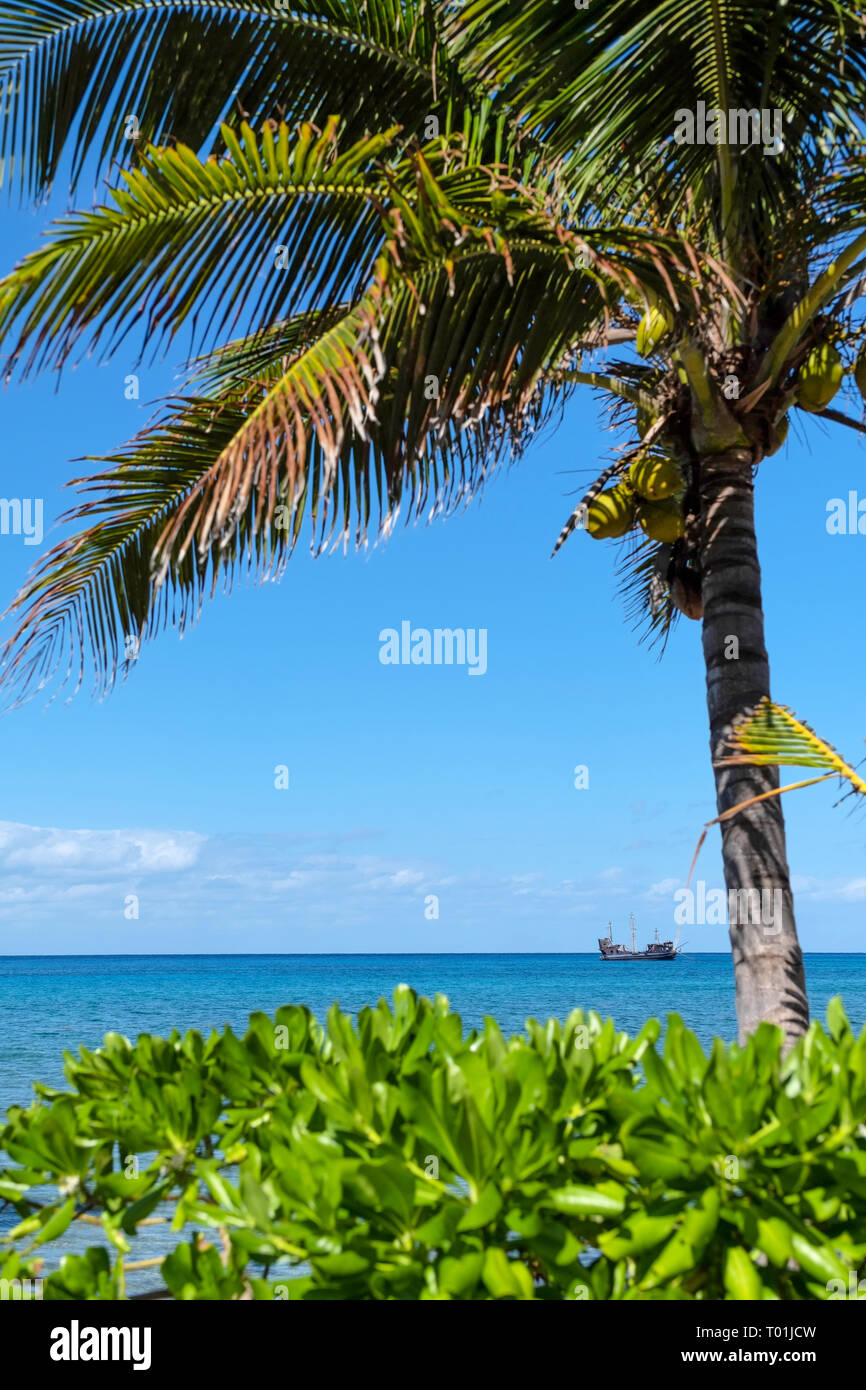 La nave pirata in porto Foto Stock