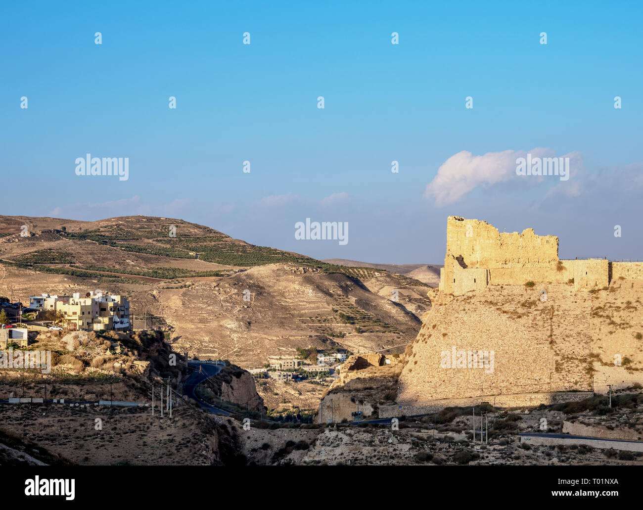 Kerak Castello, Al-Karak, Karak Governatorato, Giordania Foto Stock