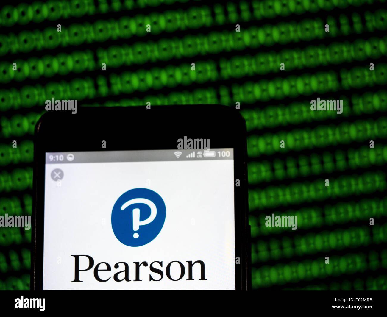 L'Ucraina. 16 Mar, 2019. Pearson PLC logo che si vede visualizzato su un telefono intelligente. Credito: Igor Golovniov SOPA/images/ZUMA filo/Alamy Live News Foto Stock
