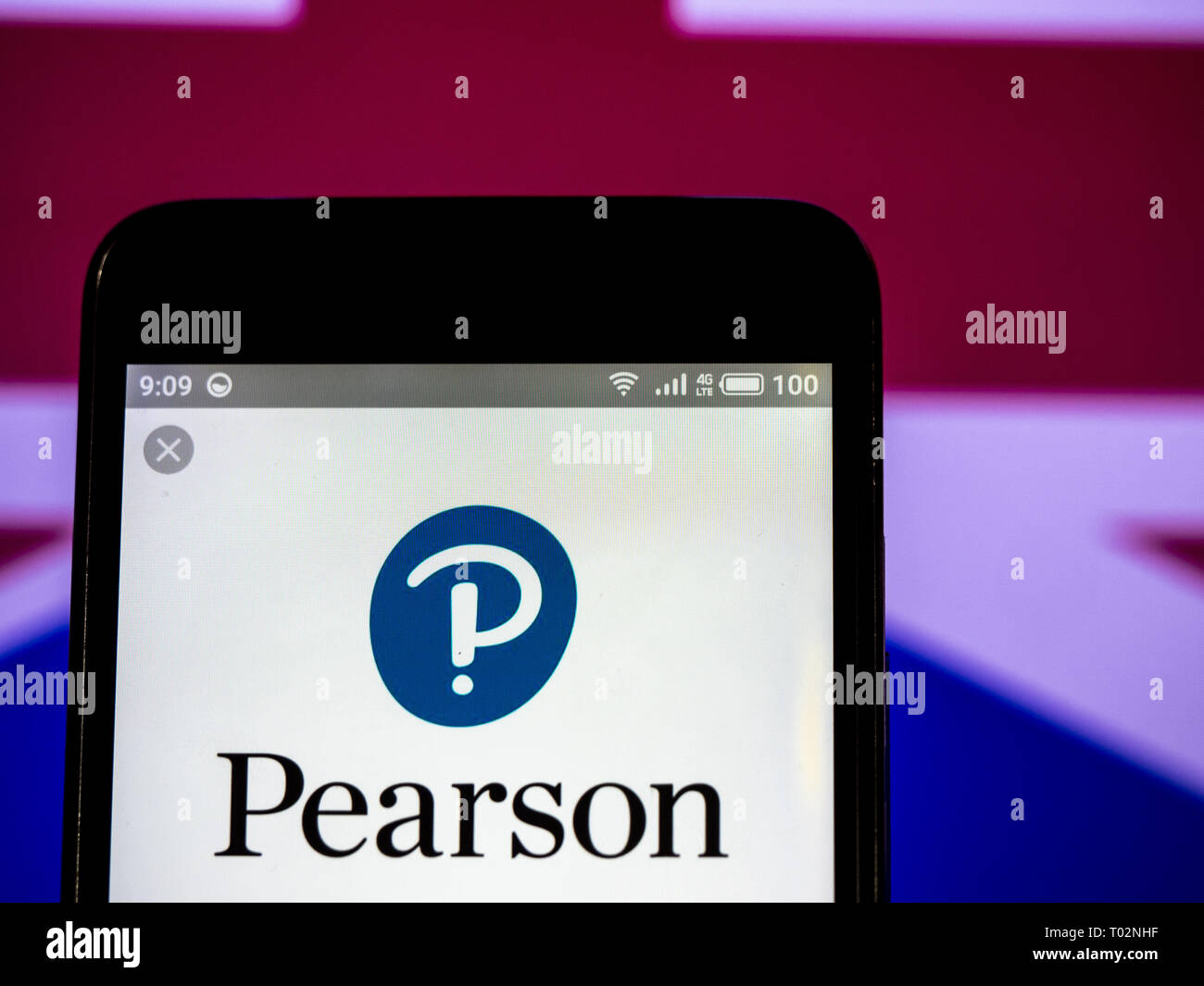 L'Ucraina. 16 Mar, 2019. Pearson PLC logo che si vede visualizzato su un telefono intelligente. Credito: Igor Golovniov SOPA/images/ZUMA filo/Alamy Live News Foto Stock