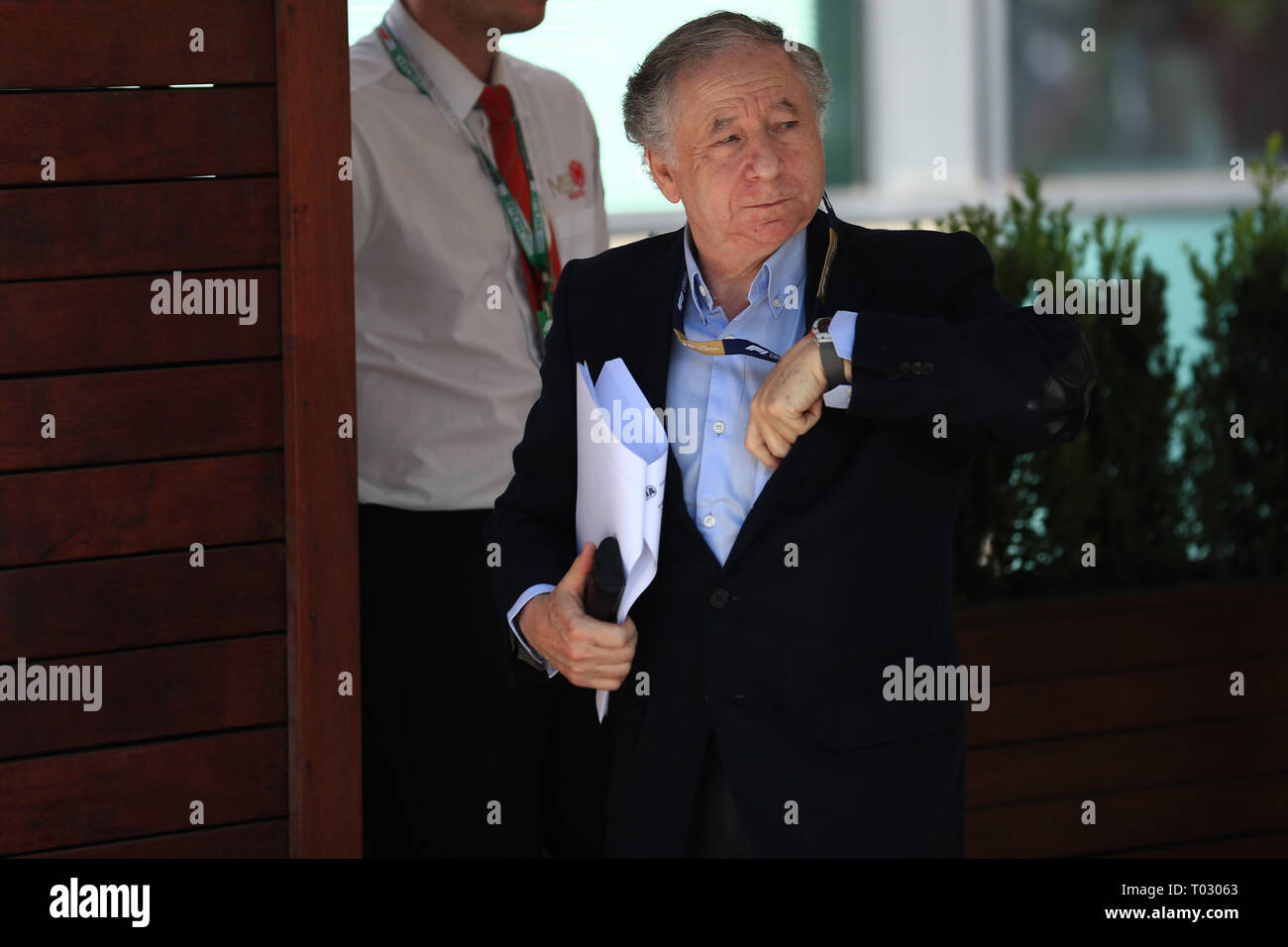 Melbourne, Australia. Il 17 marzo 2019. Melbourne FORMULA ONE Grand Prix, il giorno della gara; Jean Todt, presidente della FIA Credit: Azione Plus immagini di sport/Alamy Live News Foto Stock