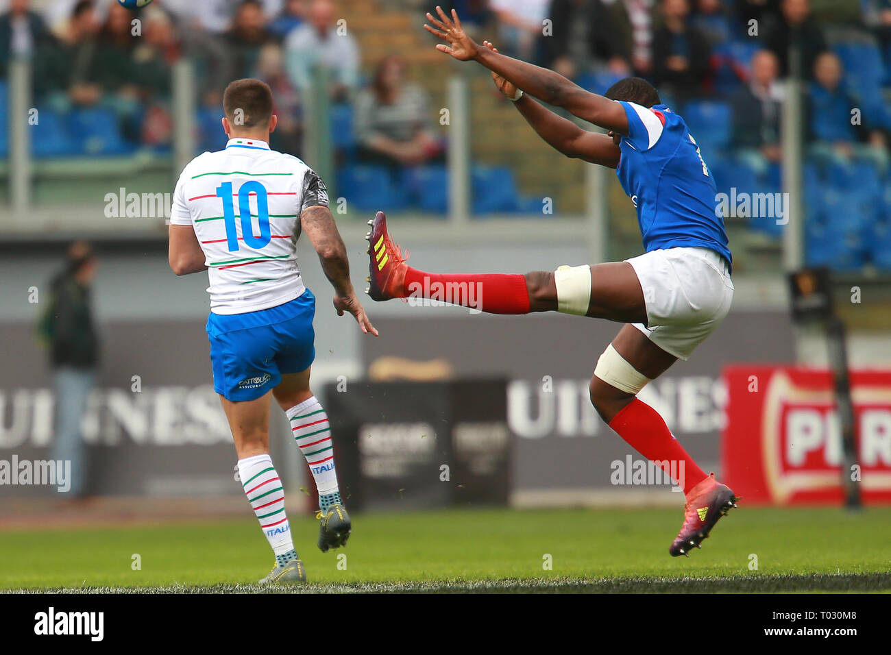 Roma, Italia. 16 marzo 2019. 5nd Round Sei Nazioni 2019 - Italia vs Francia - {città} - allo Stadio Olimpico di Roma - Italia - Francia Credito: Riccardo Piccioli/Alamy Live News Foto Stock