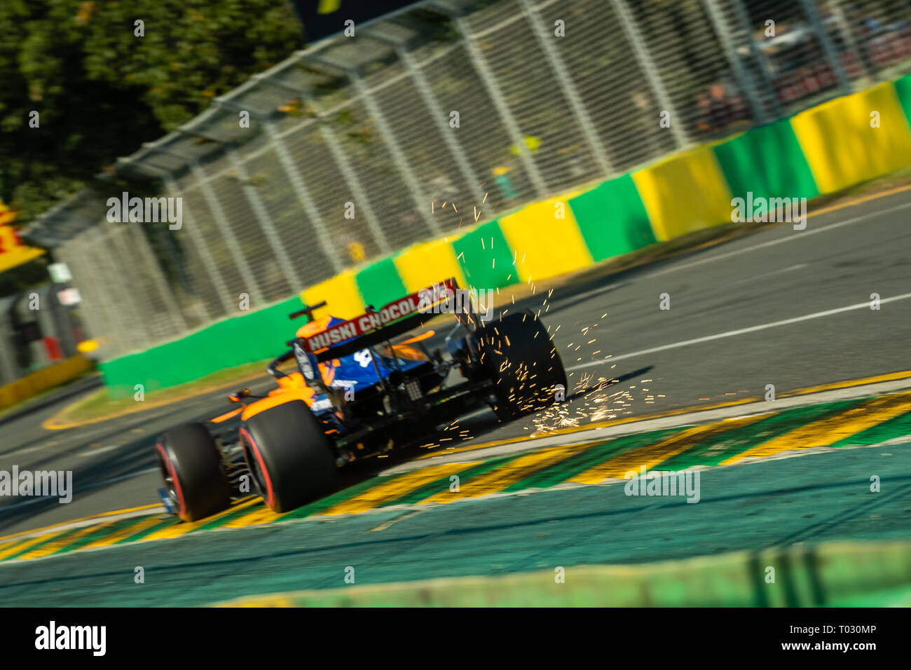 Melbourne, Australia. Il 17 marzo 2019. Lando NORRIS 4 guida per la Mclaren F1 Team durante il periodo della Formula 1 Rolex Australian Grand Prix 2019 all'Albert Park Lake, Australia il 17 marzo 2019. Credito: Dave Hewison sport/Alamy Live News Foto Stock