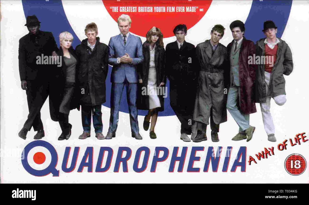 QUADROPHENIA, TREVOR LAIRD, TOYAH WILLCOX, PHILIP DAVIS, Sting, LESLIE ASH, Phil Daniels, GARY SHAIL, Garry COOPER , MARK WINGETT POSTER, 1979 Foto Stock