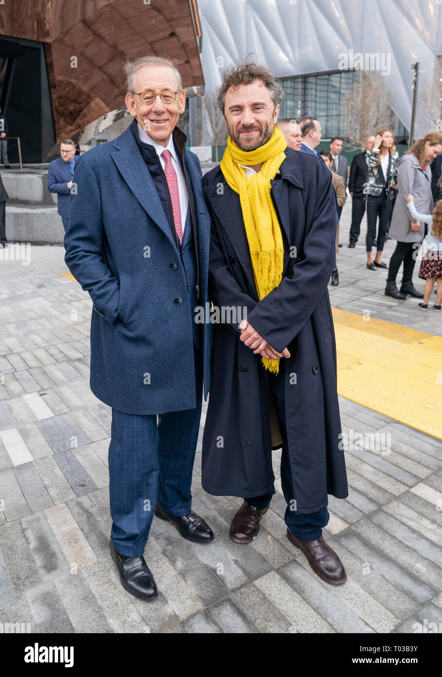 New York, Stati Uniti. Xv Mar, 2019. Cantieri di Hudson è lagest sviluppo privato di New York. Stephen Ross e Thomas Heatherwick frequentare il giorno di apertura presso i cantieri di Hudson da Manhattan Credito: Lev Radin/Pacific Press/Alamy Live News Foto Stock