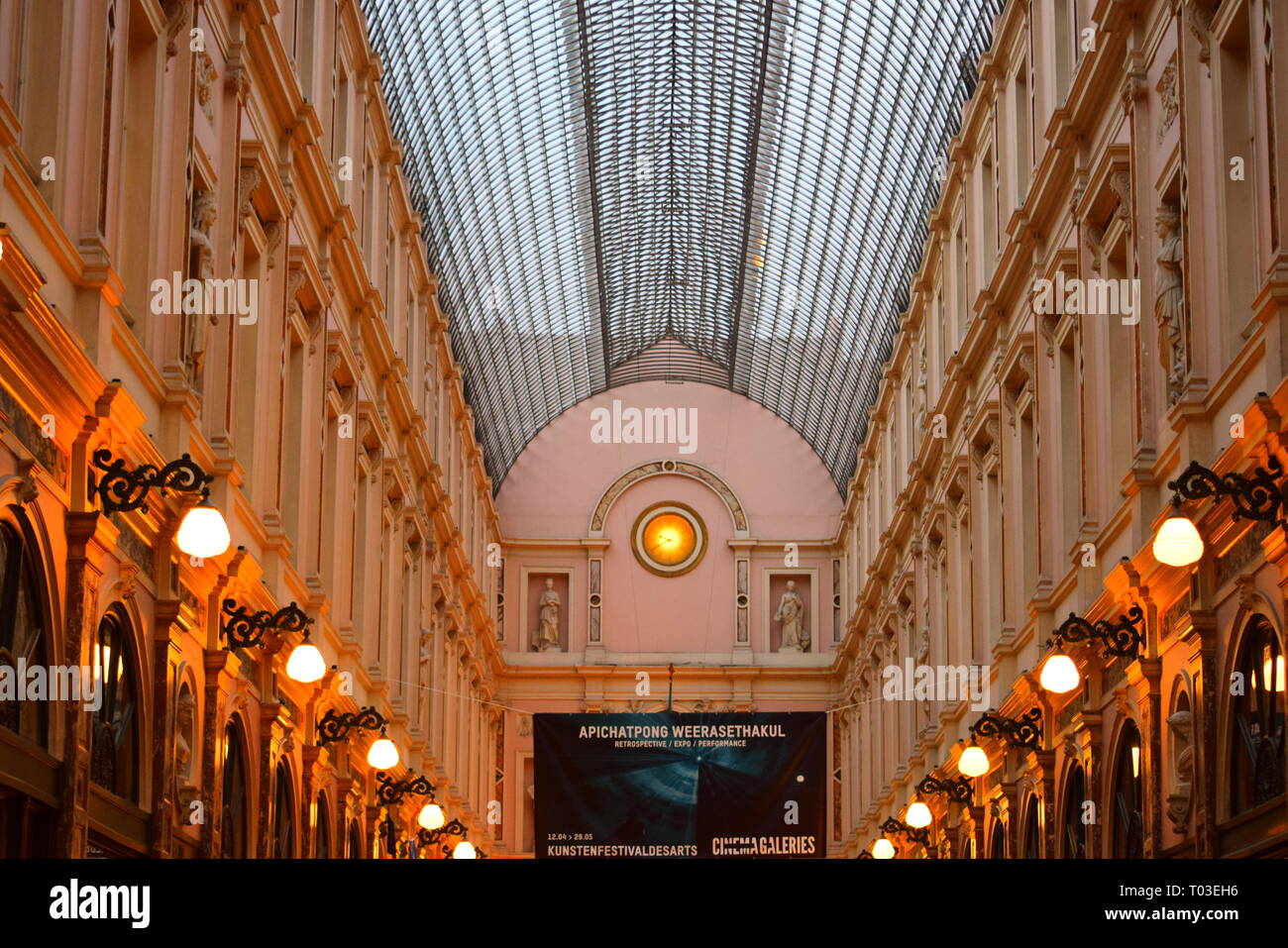 Bruxelles - les galeries royales (accanto alla Grand Place) 2016 Foto Stock