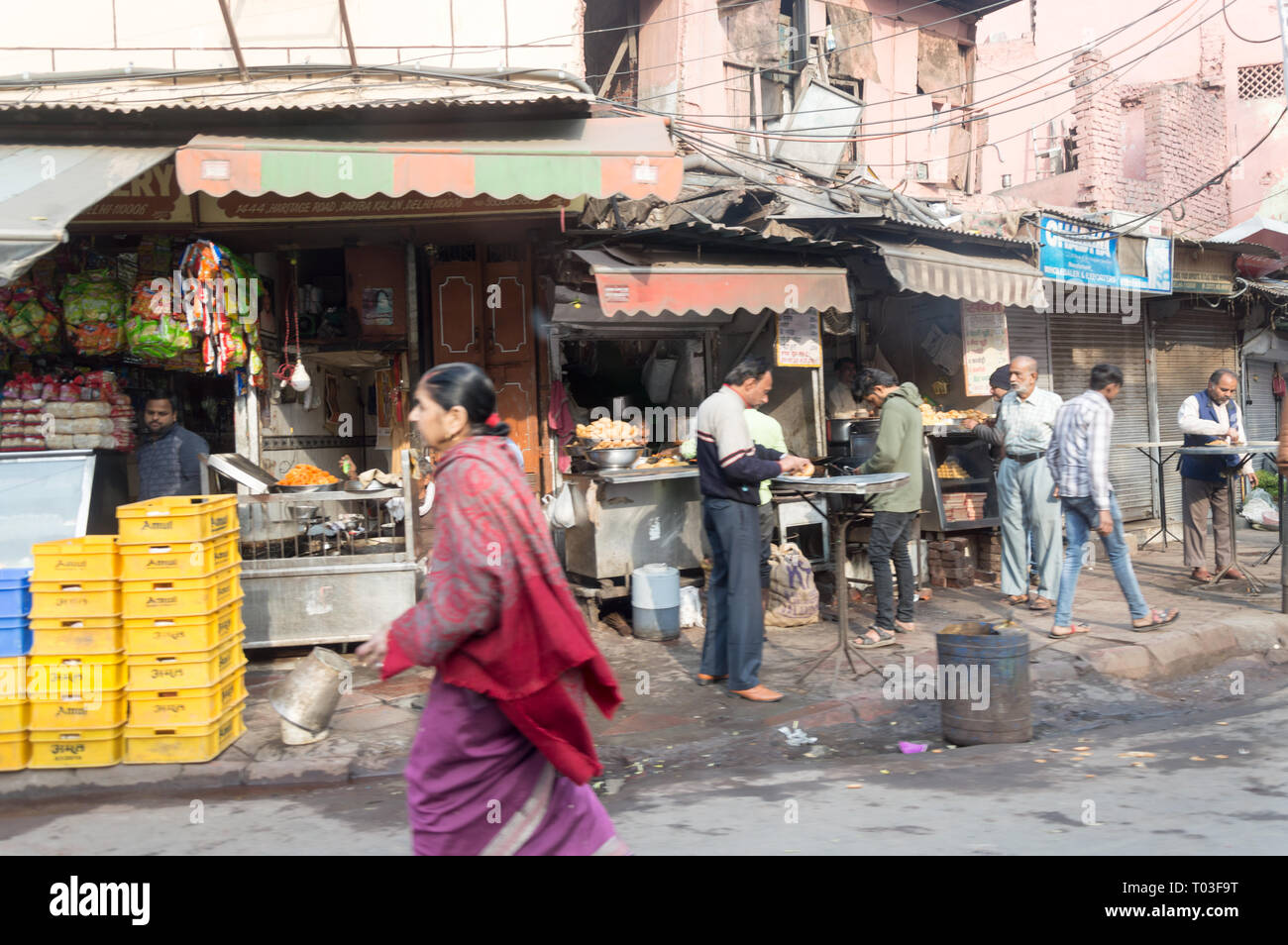 Indian street life Foto Stock