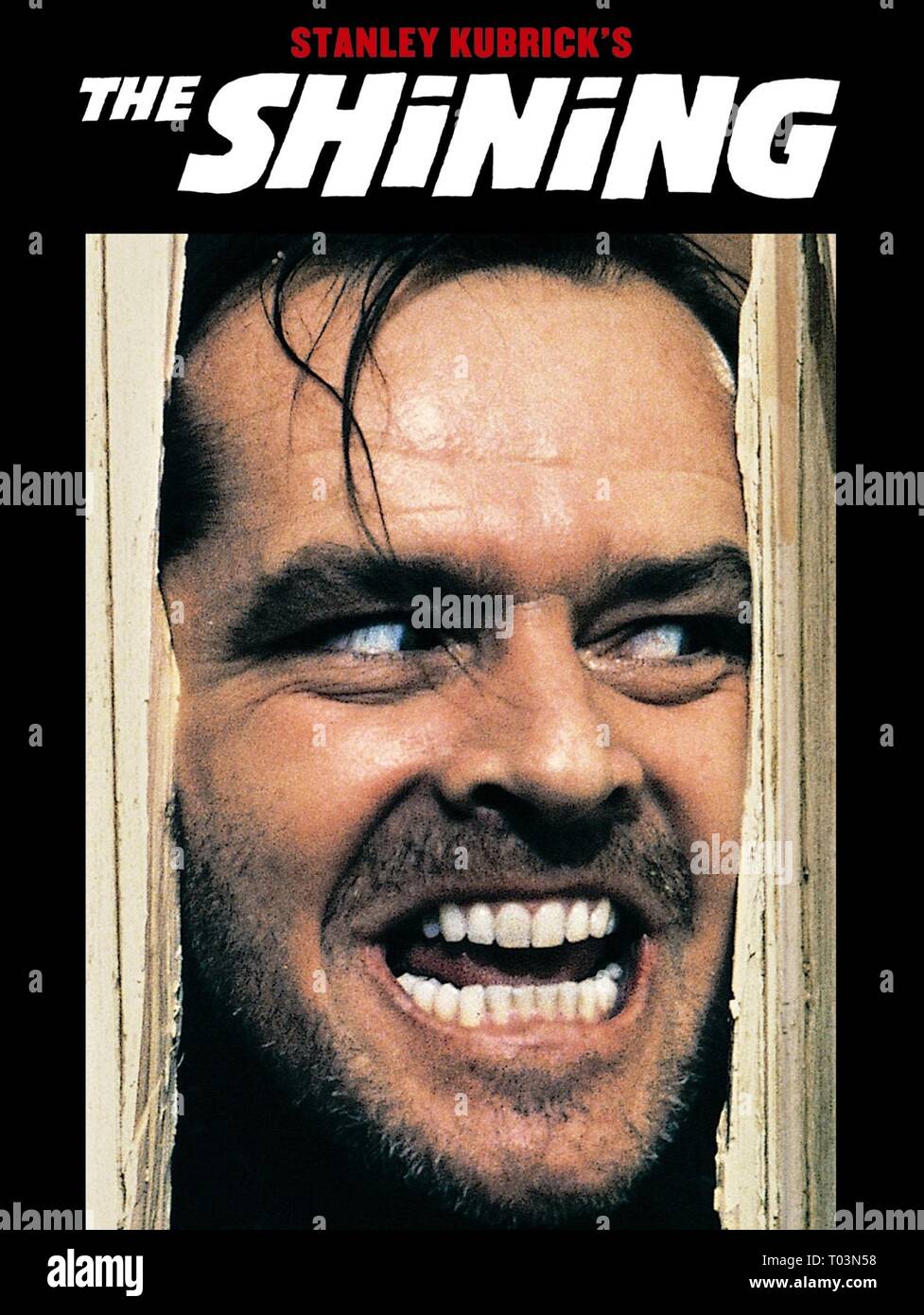 JACK NICHOLSON POSTER, THE SHINING, 1980 Foto Stock