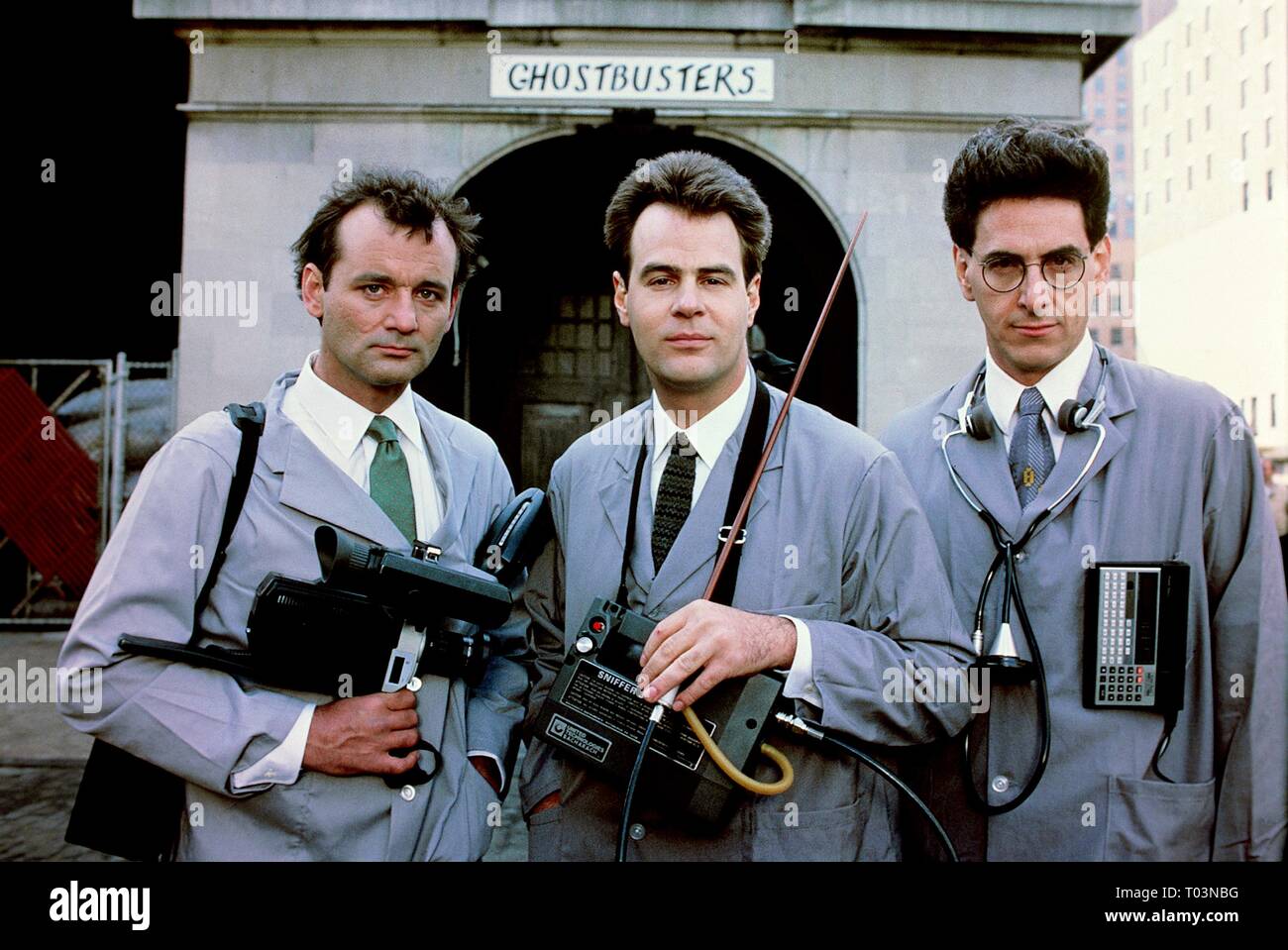 BILL Murray, Dan Aykroyd, Harold Ramis, Ghostbusters, 1984 Foto Stock