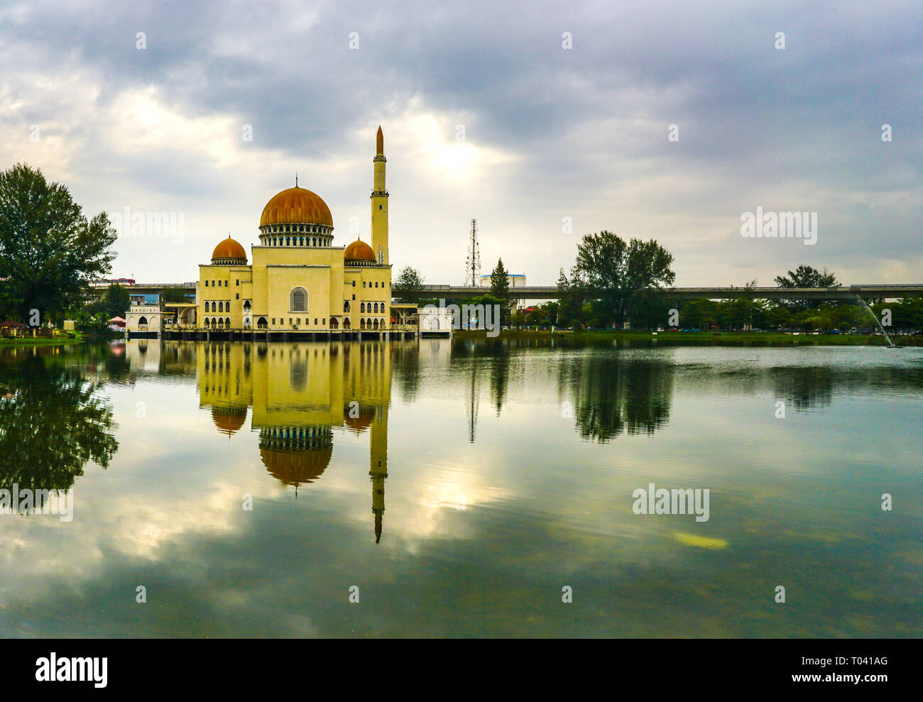 La moschea As-Salam in Malesia Foto Stock