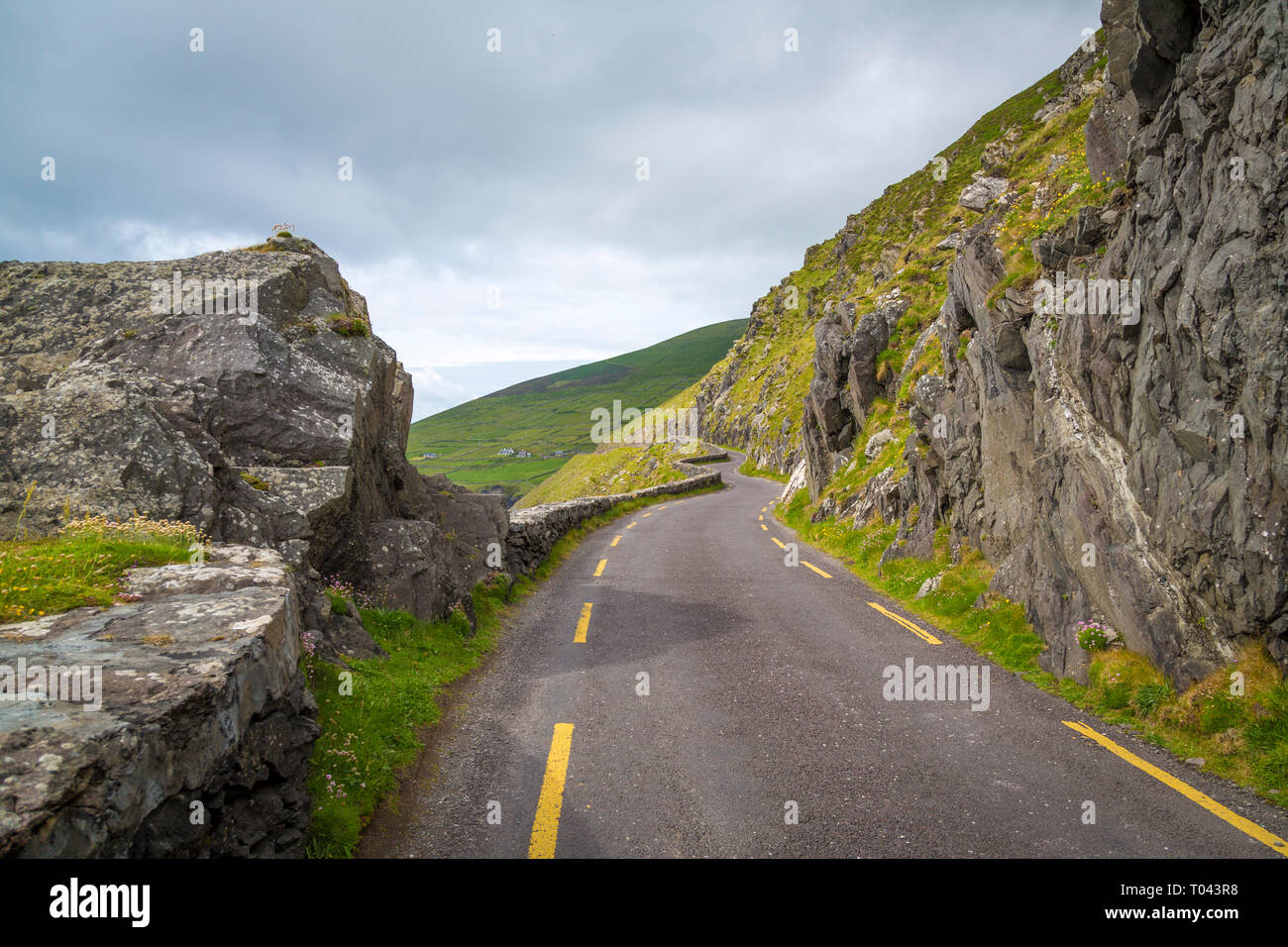 Slea Head Drive, penisola di Dingle, Co. Kerry, Irlanda Foto Stock