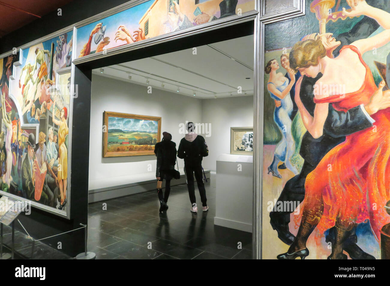 Accoppiare la Visualizzazione mostra al Metropolitan Museum of Art di New York, Stati Uniti d'America Foto Stock