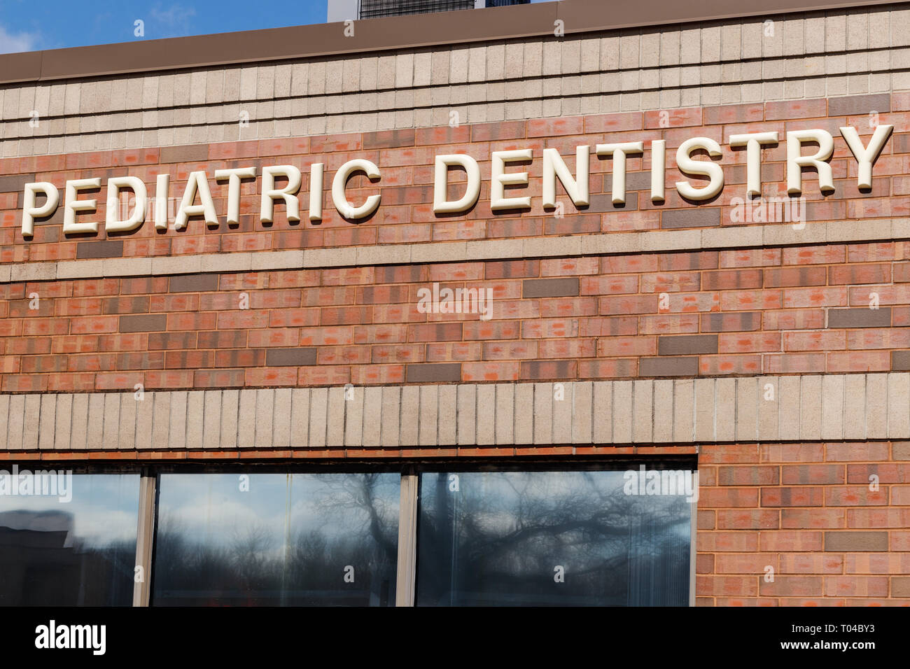 Odontoiatria Pediatrica ufficio mi esterna Foto Stock