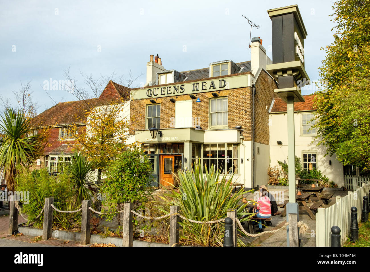 Queens Head Public House, High Street, Chislehurst, Kent Foto Stock