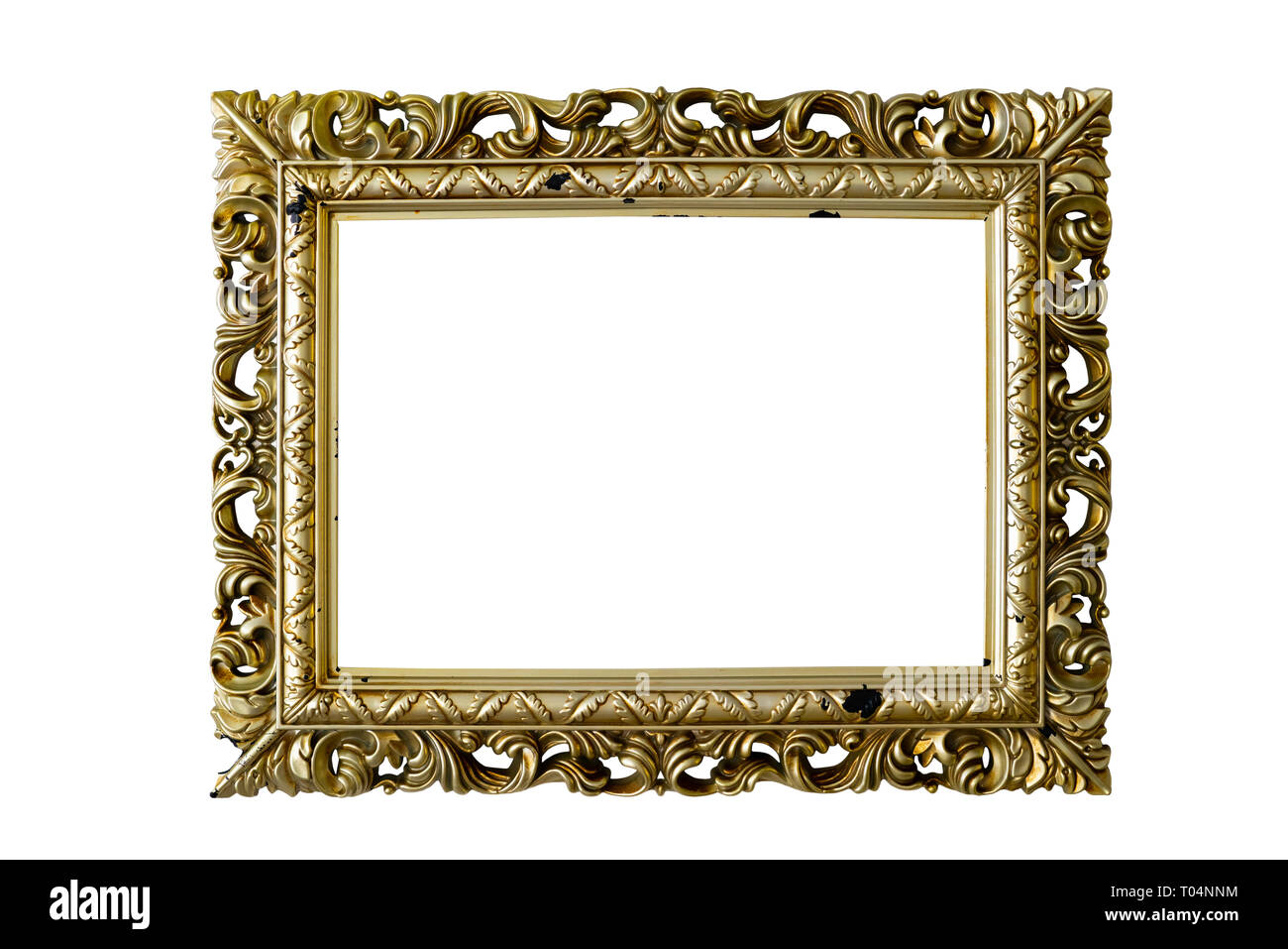 Golden vintage telaio per pittura o specchio Foto Stock