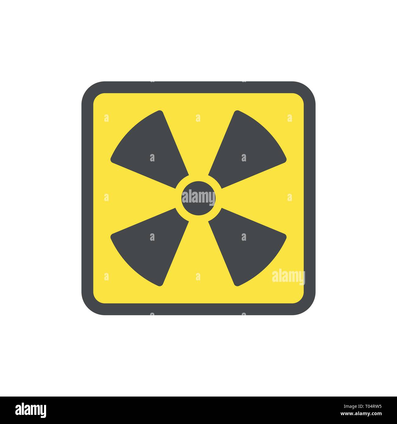 Il simbolo giallo giallo piatto icona vettore per siti web e per la stampa. EPS 10 Illustrazione Vettoriale