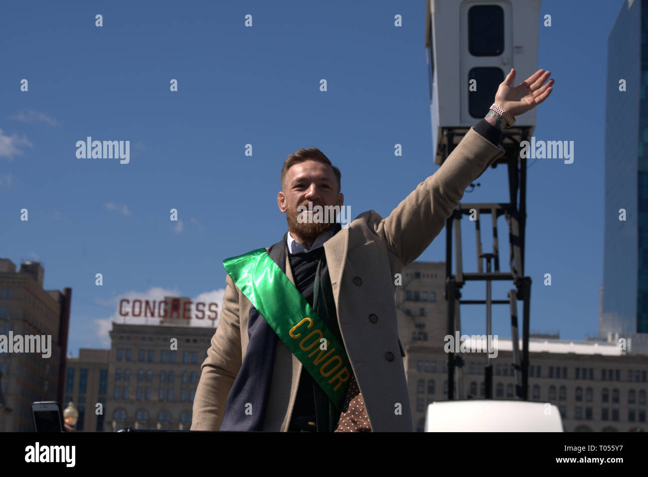 Conor McGregor St.Patrick parata del giorno Chicago Foto Stock
