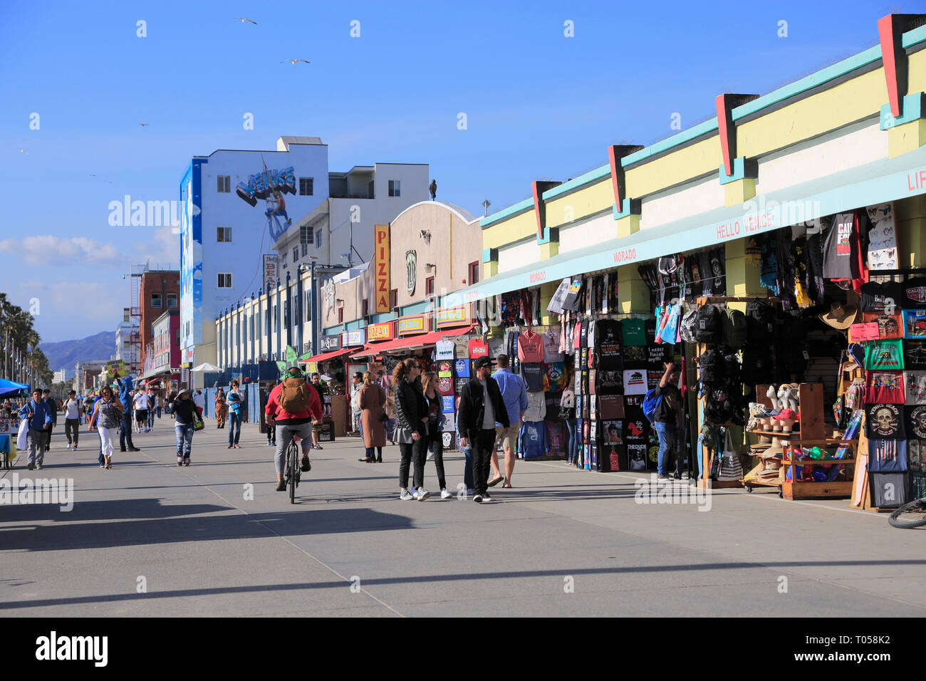 Ocean Front Walk, Venice Beach, Los Angeles, California, Stati Uniti d'America Foto Stock