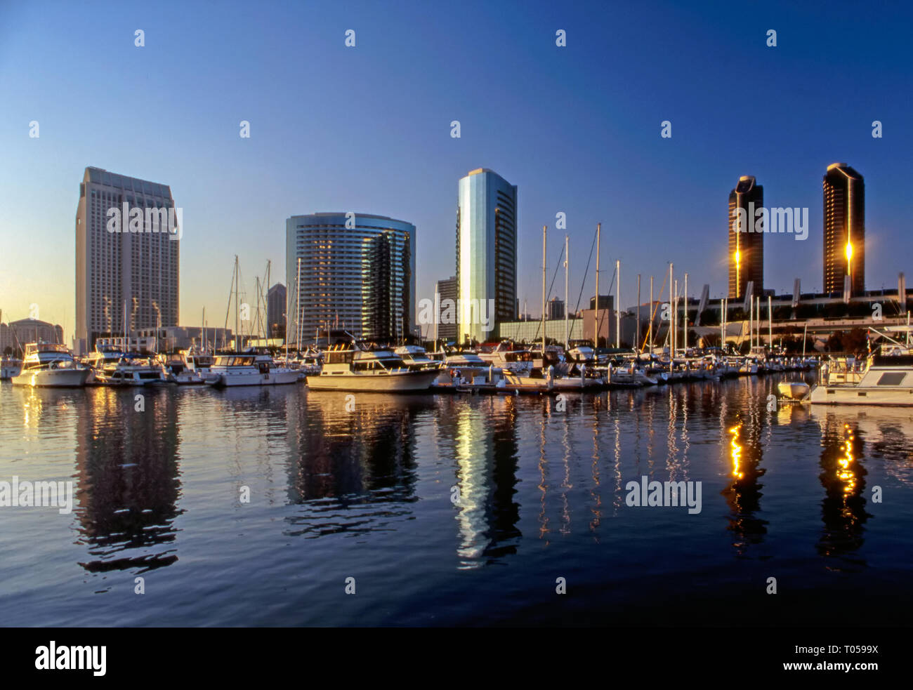 Embarcadero Marina a San Diego, California Foto Stock