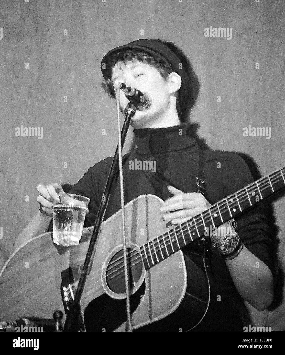 Michelle scioccato ,Hackney Empire, Londra, Inghilterra del Regno Unito , il 15 aprile 1989. Foto Stock