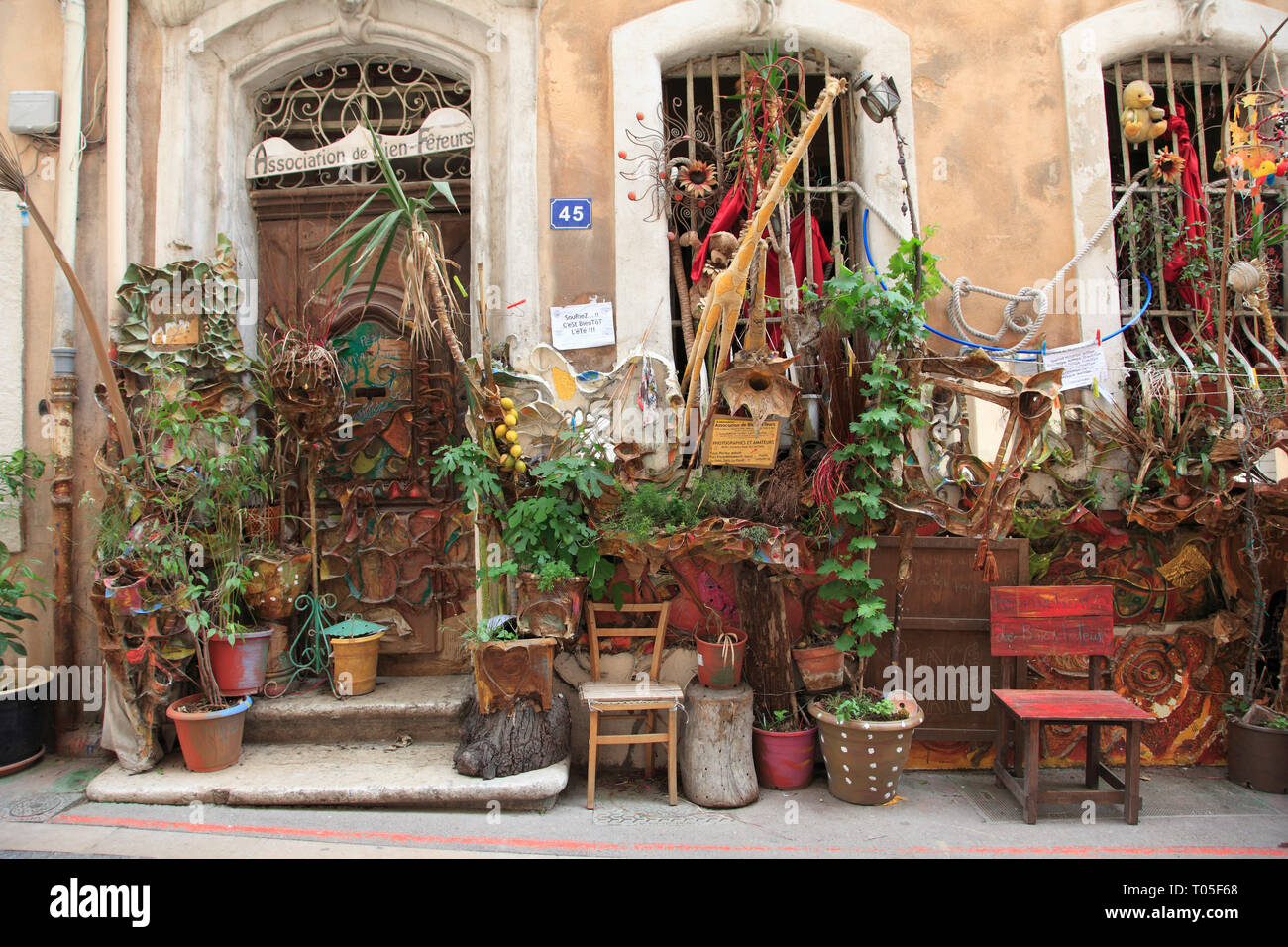 Le Panier distretto, Città Vecchia, Marsiglia, Bouches du Rhone, Provence Alpes Cote d Azur, in Francia, in Europa Foto Stock