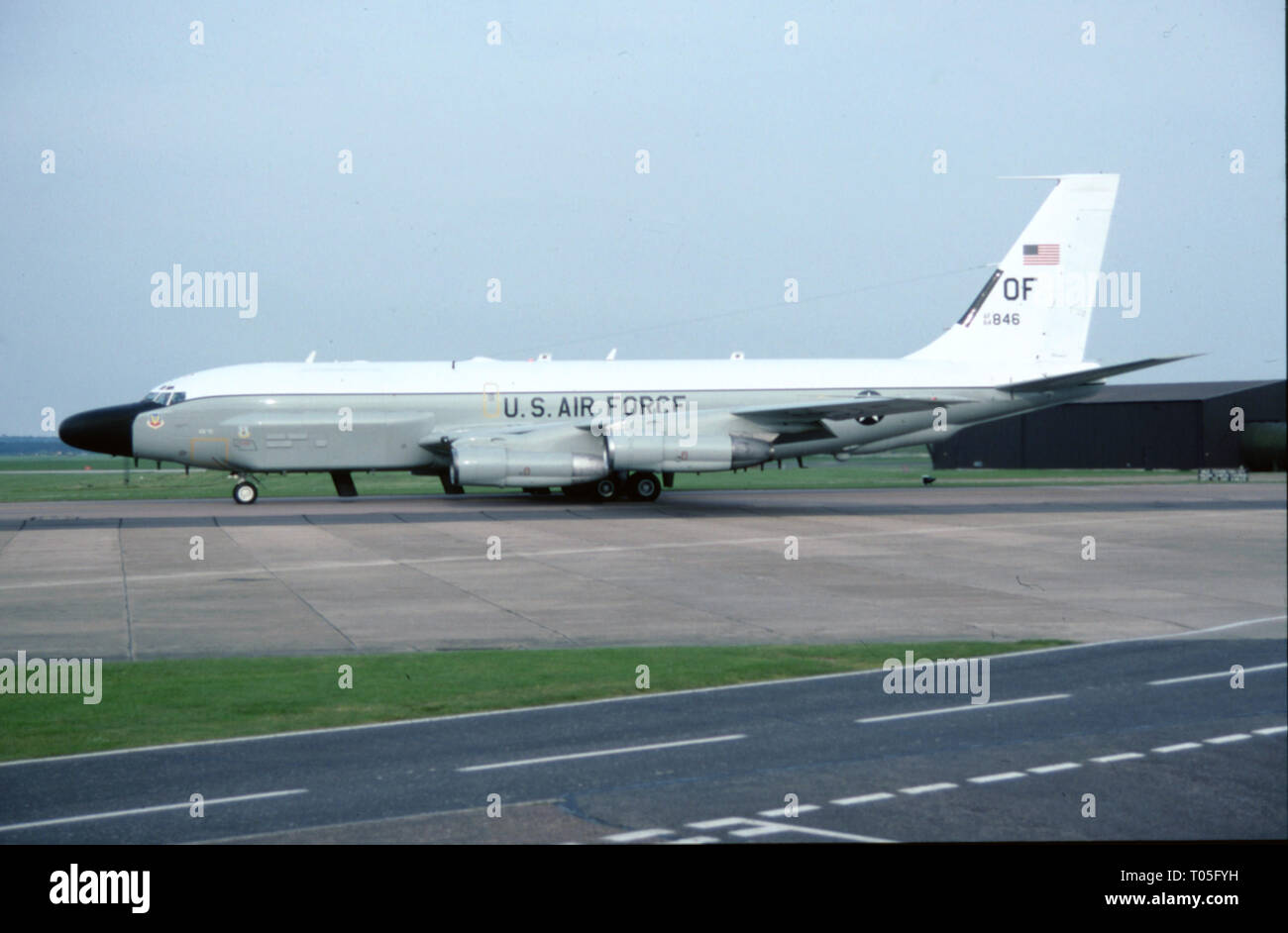 Il USAF United States Air Force Boeing RC-135V Foto Stock
