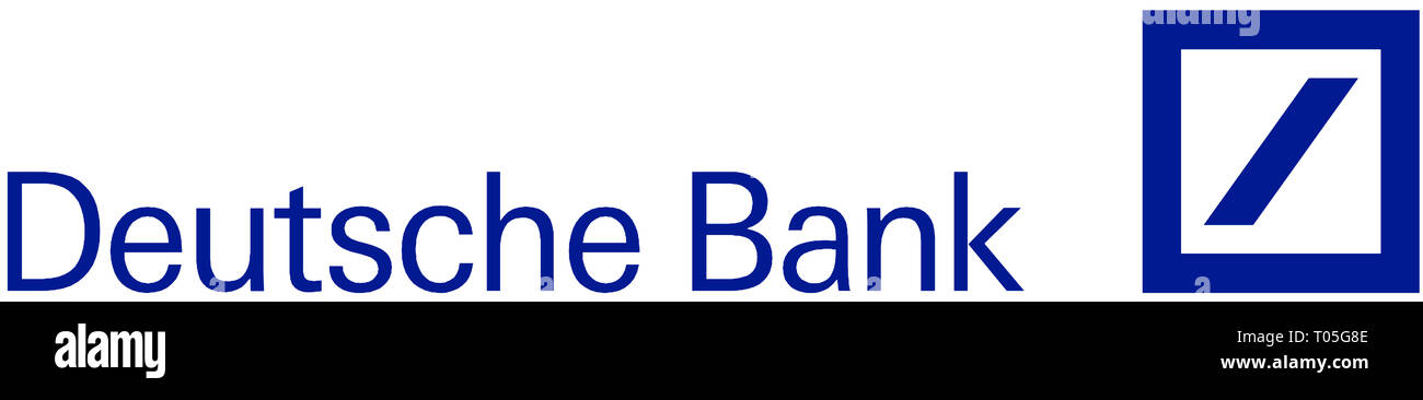 Il logo della compagnia della Deutsche Bank con sede in Francoforte sul Meno - Germania. Foto Stock