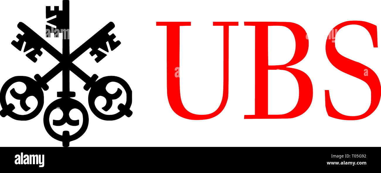 Logo della Società di Banca svizzera UBS Group in base a Basilea - Svizzera. Foto Stock