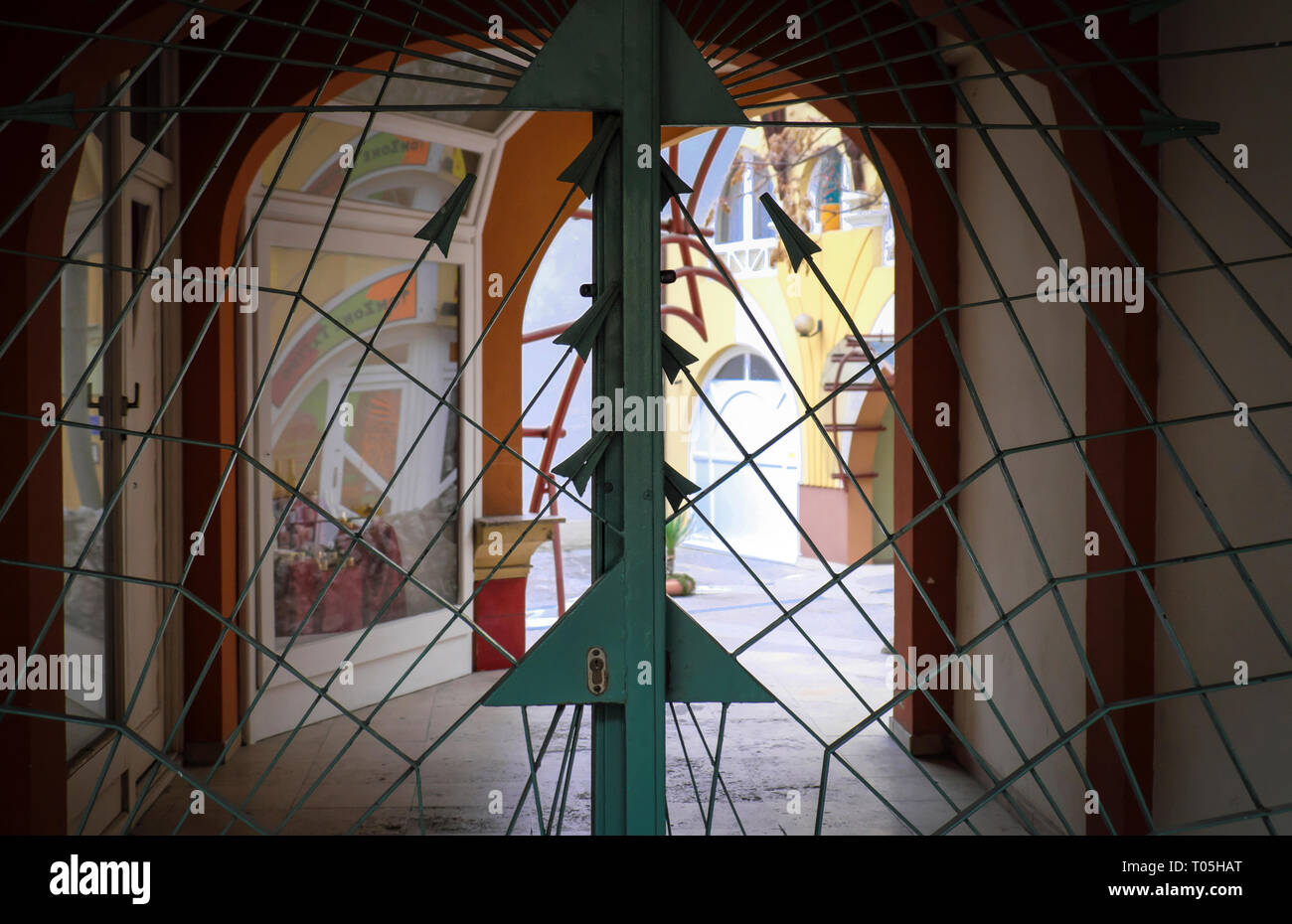 La città di Pecs in Ungheria Foto Stock