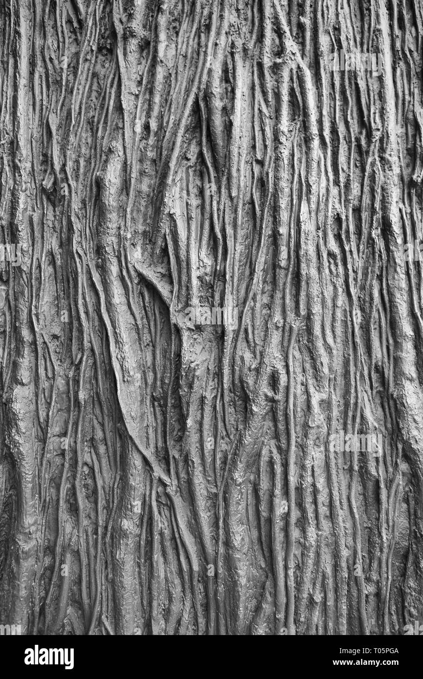 Gli sfondi di trama con radici di albero forma. La natura della superficie astratta. In verticale Foto Stock