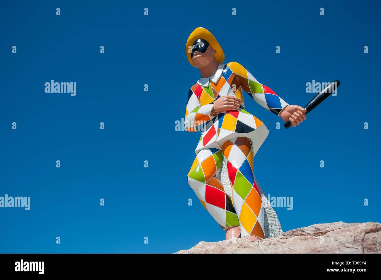 Statua rapresenrazione carnevale Foto Stock