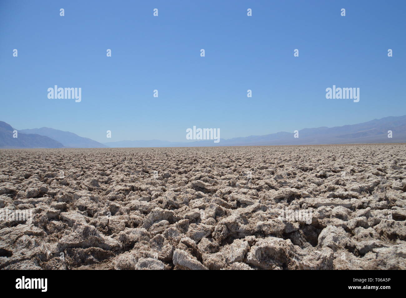 Deserto salato nella Valle della Morte Foto Stock