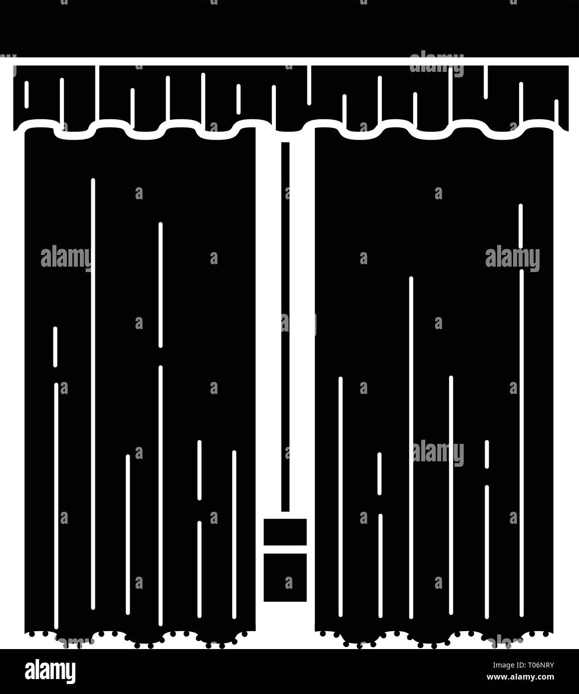 La tendina di moda icona, stile semplice Illustrazione Vettoriale