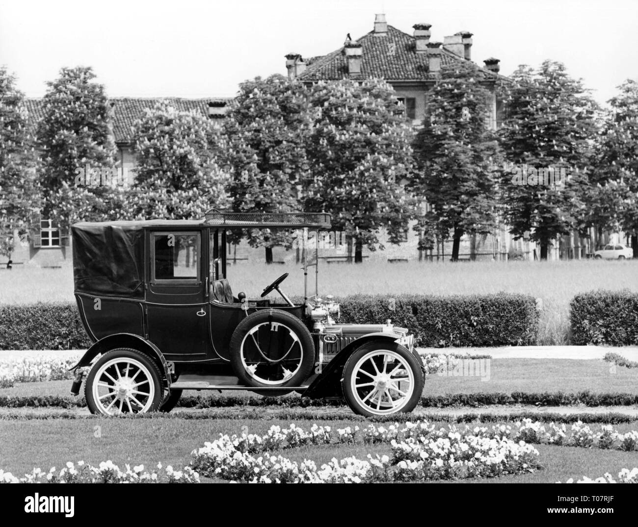 Storico di trasporto, auto, veicolo varianti, Adler K 7/15 PS, 1912, vista da destra, Museo dell'automobile di Torino, Italia, sessanta, Additional-Rights-Clearance-Info-Not-Available Foto Stock