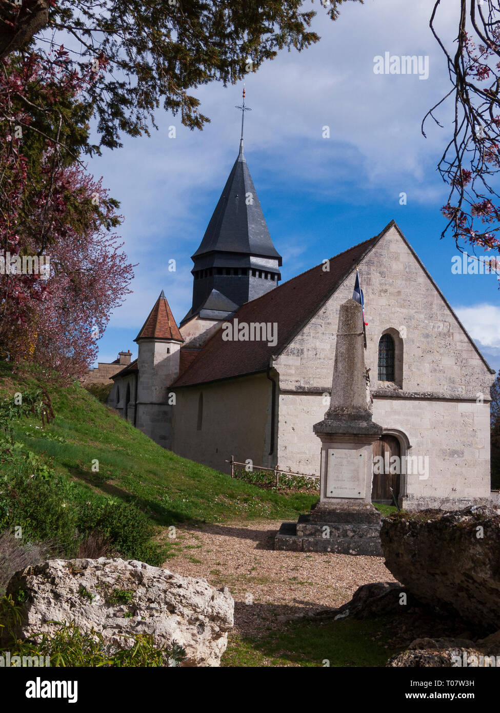 Église Sainte-Radegonde a Giverny, Normandia, Francia Foto Stock