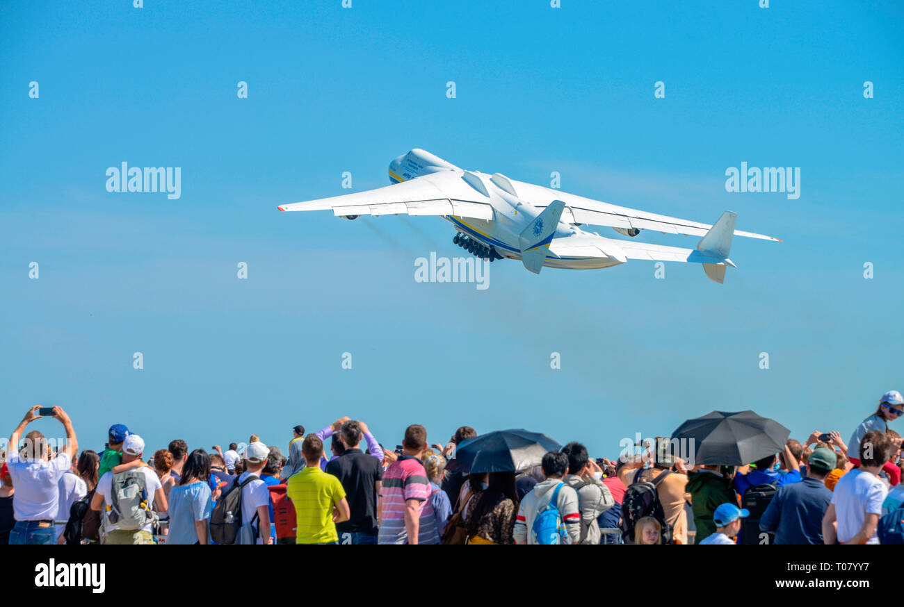 Antonov 225, ILA 2018, Schoenefeld, Brandeburgo, Deutschland Foto Stock