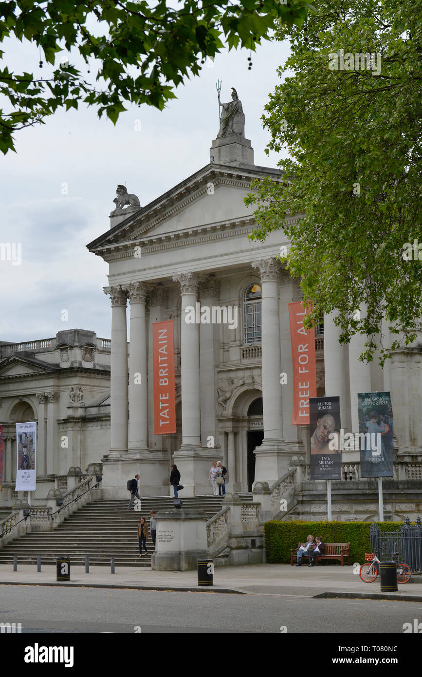 Tate Britain, Millbank, Westminster, Londra, Inghilterra, Grossbritannien Foto Stock