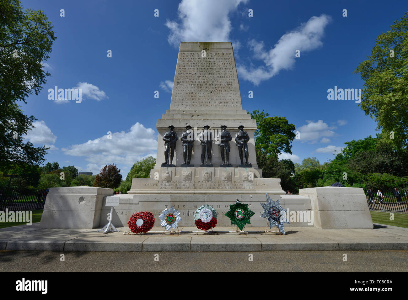 La Guardia Memorial, Horse Guards Road Londra, Inghilterra, Grossbritannien Foto Stock