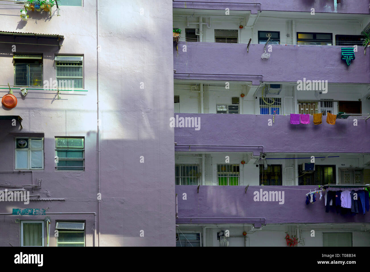 Hong Kong, Cina - architettura - esterno dell'edificio Foto Stock