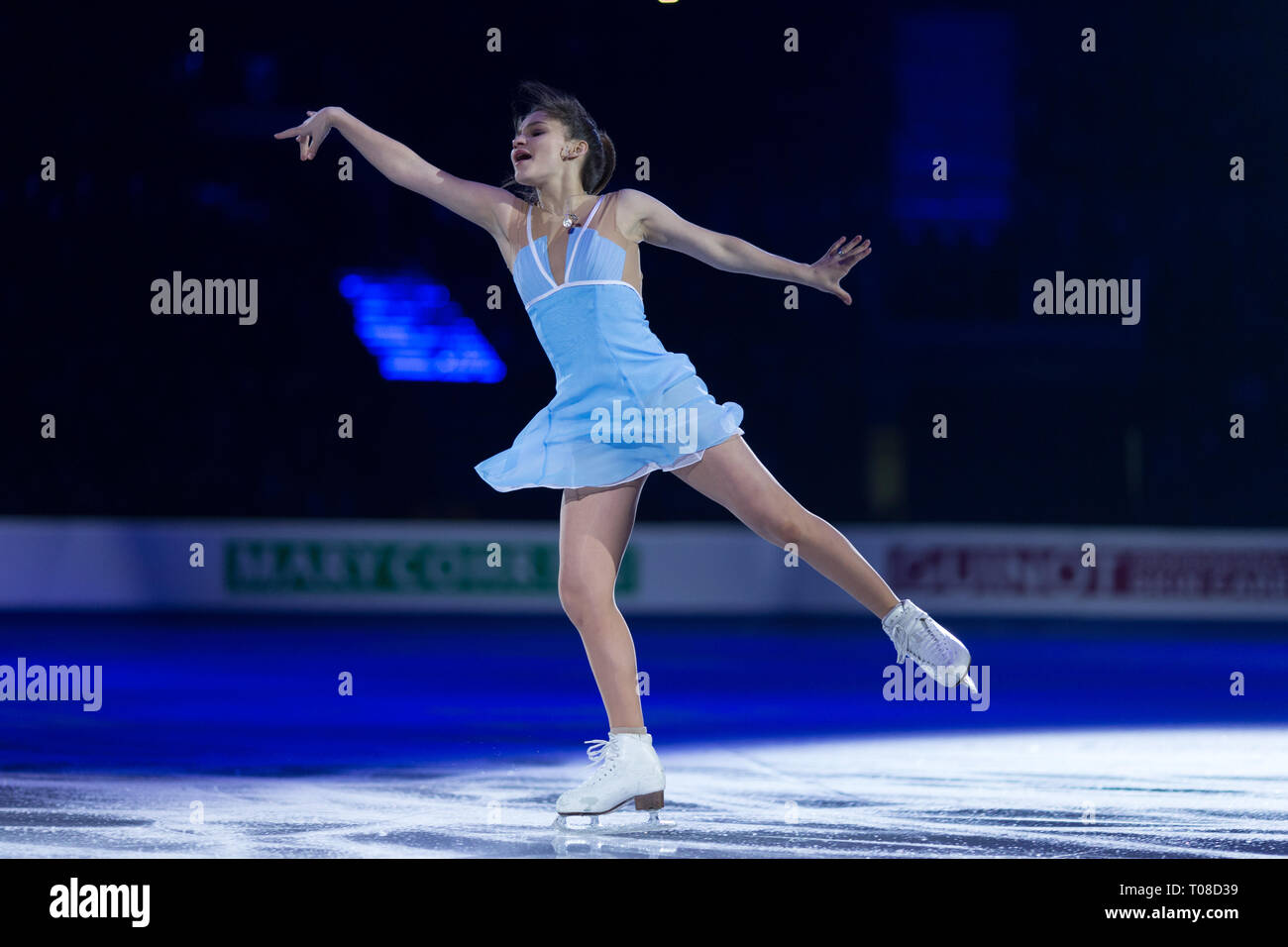 Sofia Samodurova dalla Russia durante il campionato europeo Foto Stock