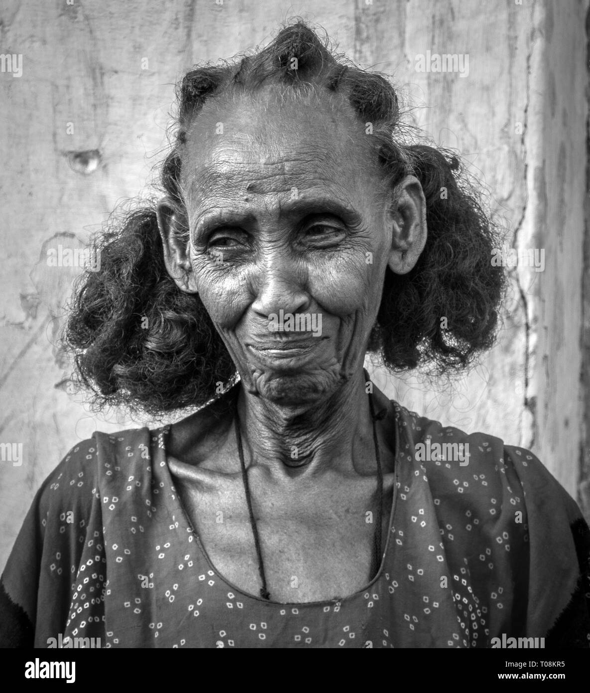 Ritratto delle persone nelle strade di Massawa, Eritrea Foto Stock