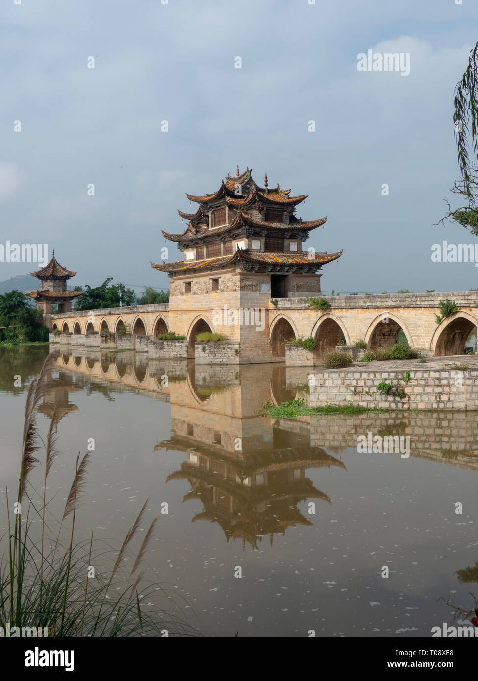 Cina Yunnan, Jianshui, Twin Dragon Bridge Foto Stock