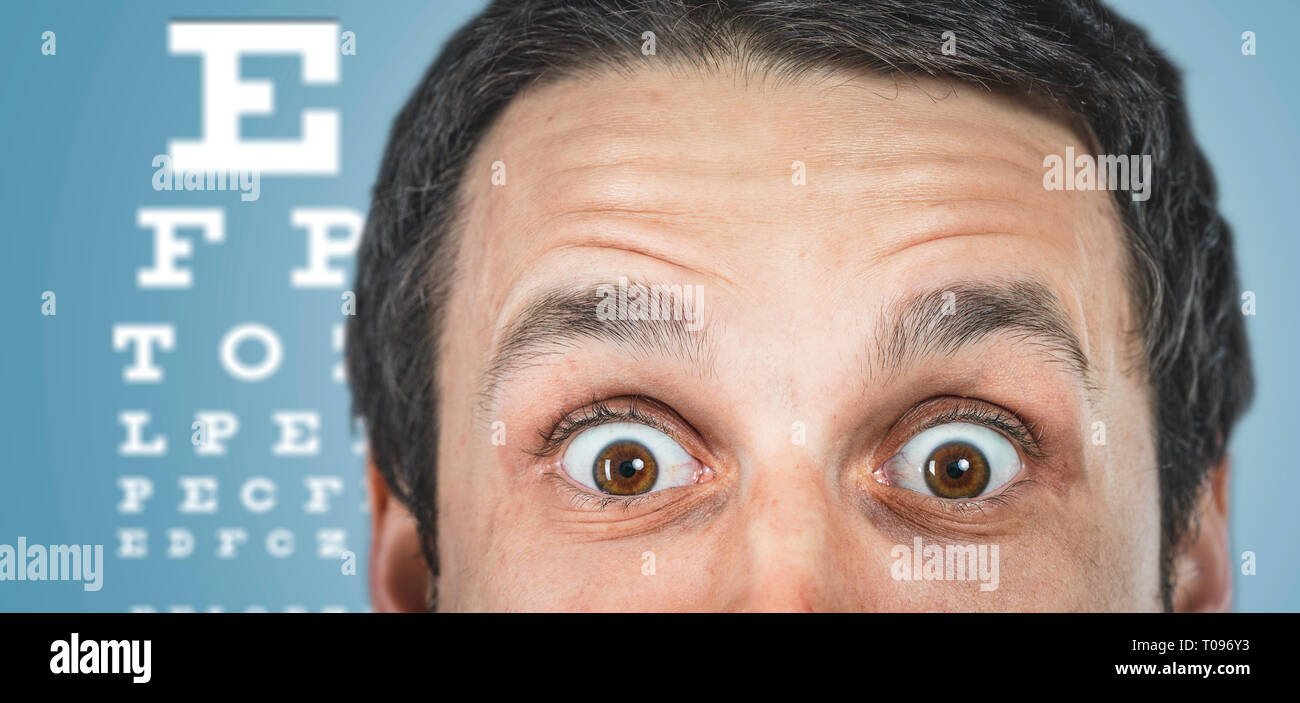Occhio esame medico concept Foto Stock