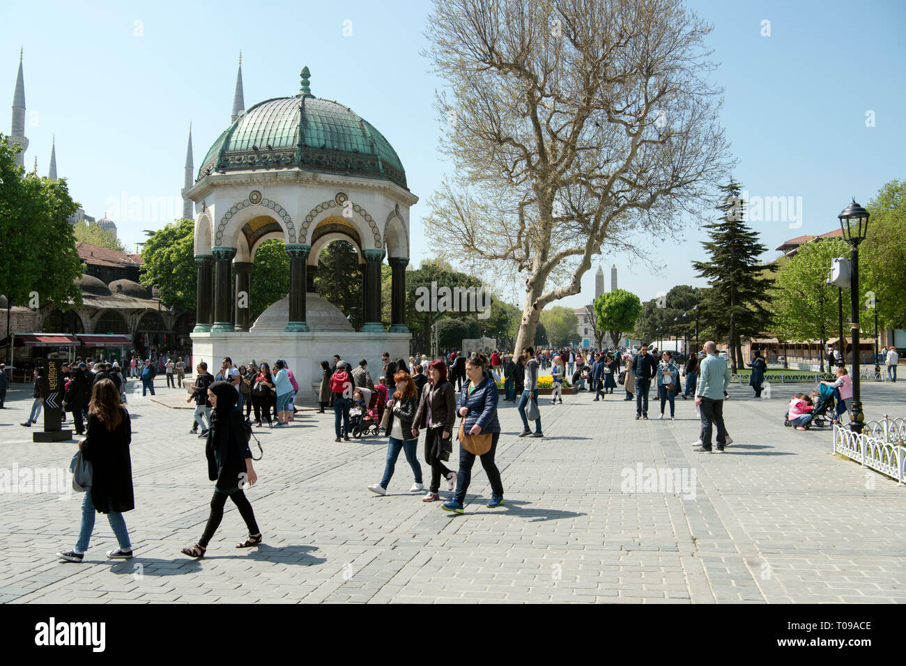 Türkei, Istanbul, Sultanahmet, ippodromo, Kaiser-Wilhelm-Brunnen. Der Brunnen wurde im Jahre 1900 im Andenken an den Besuch des deutschen Kaiser Wilh Foto Stock